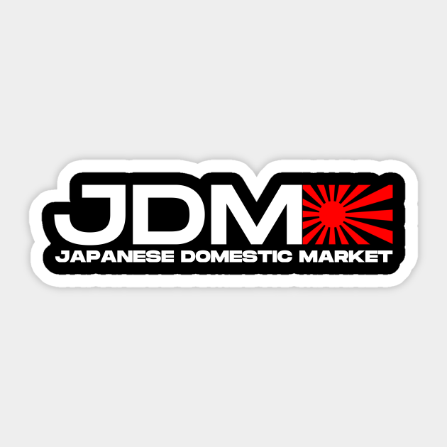 jdm typography Jdm Sticker TeePublic